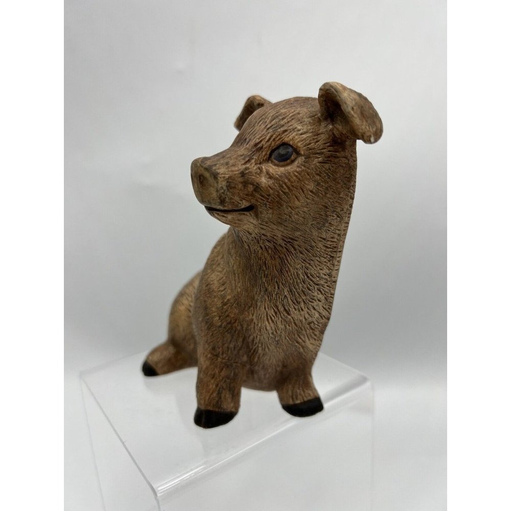 VTG Ceramic Pig Full Body Seated Or Wall Hanging Country Farm 5” Hand Made 1996 - Picture 4 of 12